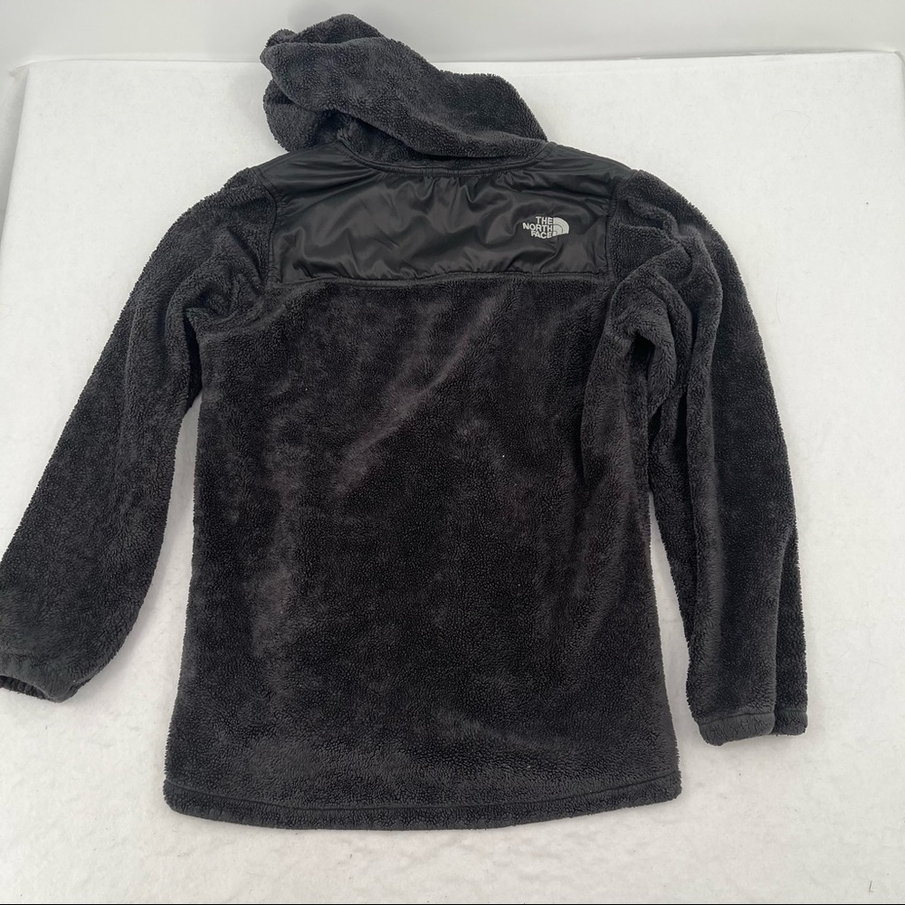 THE NORTH FACE Girls Black Soft Fleece Hooded full zip up Jacket size: XL (18) - Picture 2 of 8